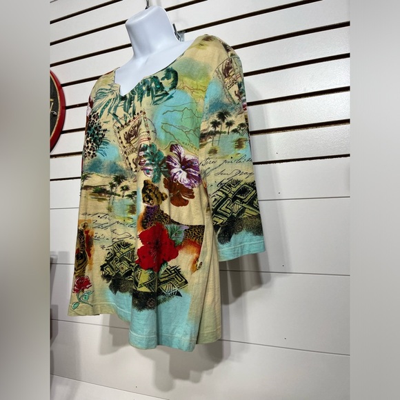 EUC Christopher & Banks pullover blouse size XL - Picture 2 of 8